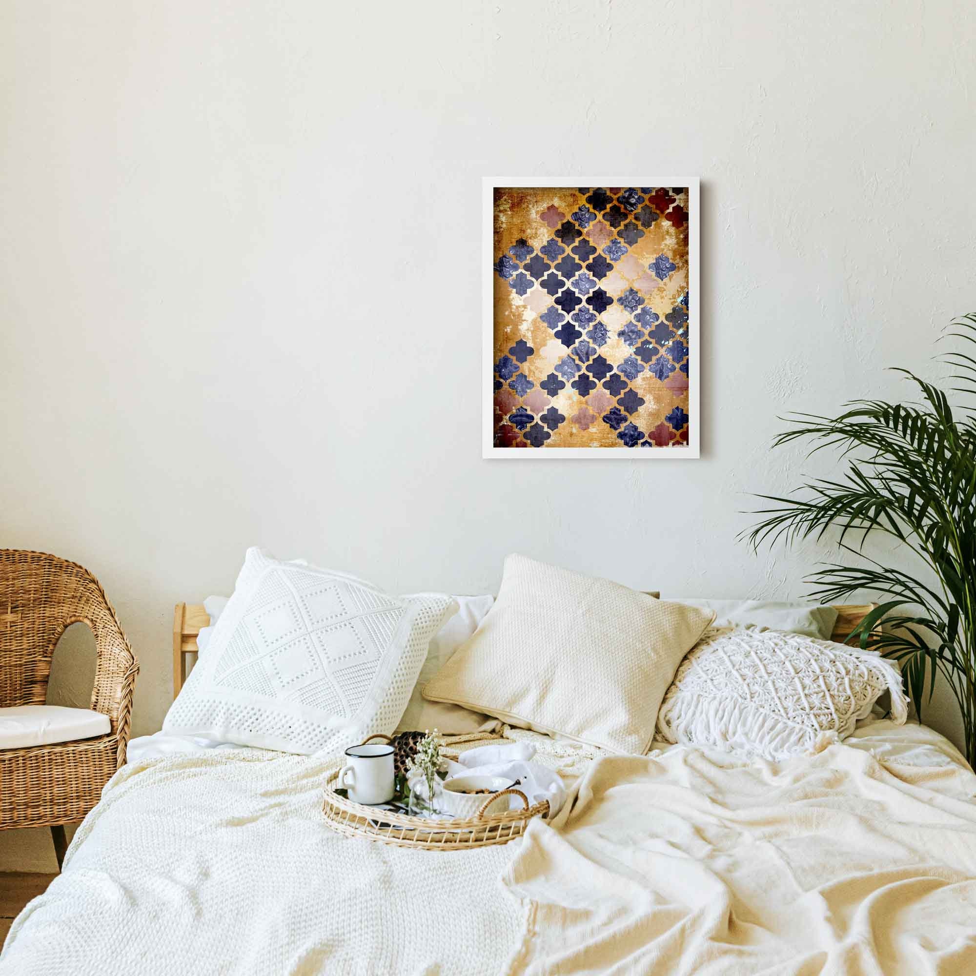 Moroccan Wall Art Print Modern Moroccan Wall Decor Bohemian Etsy UK