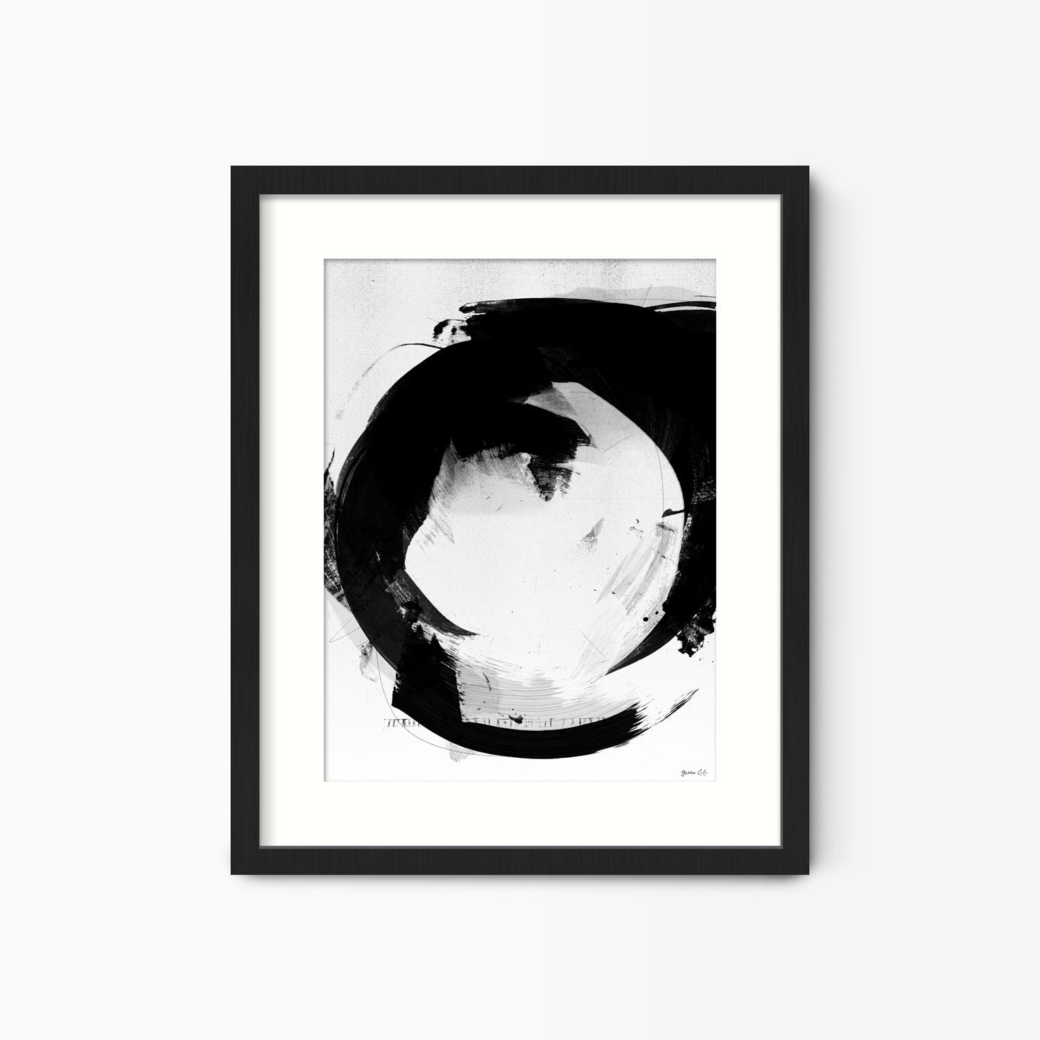 Letter O Alphabet Wall Art Framed Abstract Wall Art Prints Etsy