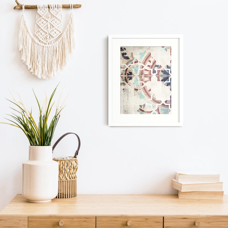 Moroccan Wall Art Print Modern Moroccan Wall Decor Bohemian Etsy