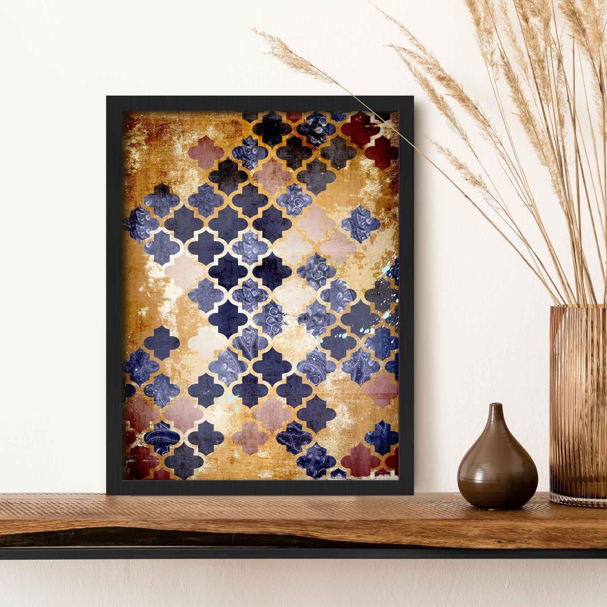 Moroccan Wall Art Print Modern Moroccan Wall Decor Bohemian Etsy UK