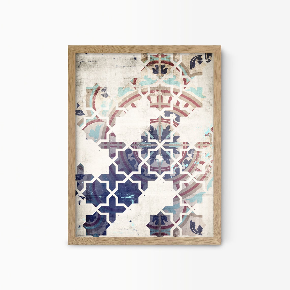 Moroccan Wall Art Print Modern Moroccan Wall Decor Bohemian Etsy