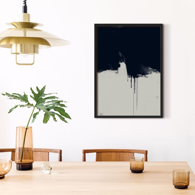 Dark Abstract Art Framed Abstract Wall Art Prints Abstract Etsy