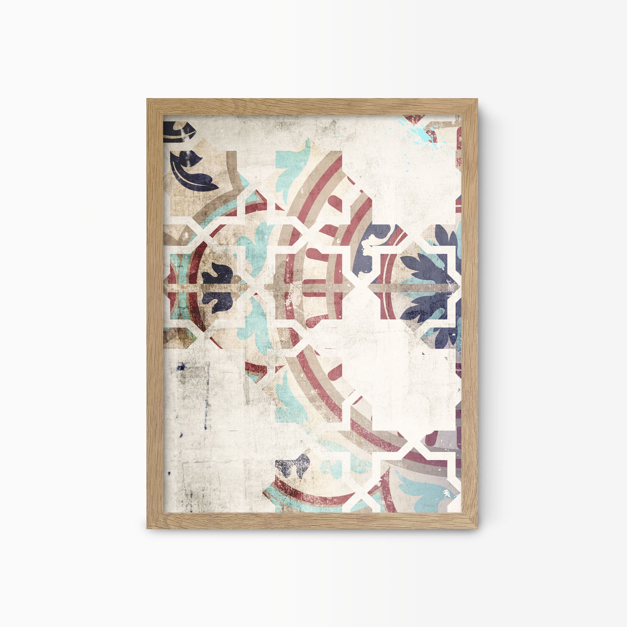 Moroccan Wall Art Print Modern Moroccan Wall Decor Bohemian Etsy