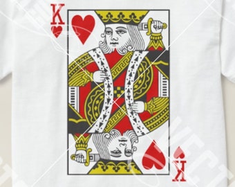 King of Hearts Playing Cards - Cut File - SVG - Instant Download