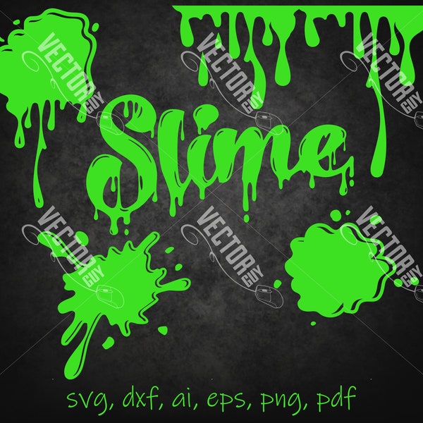 Slime Bundle - SVG - Cut File - Instant Download