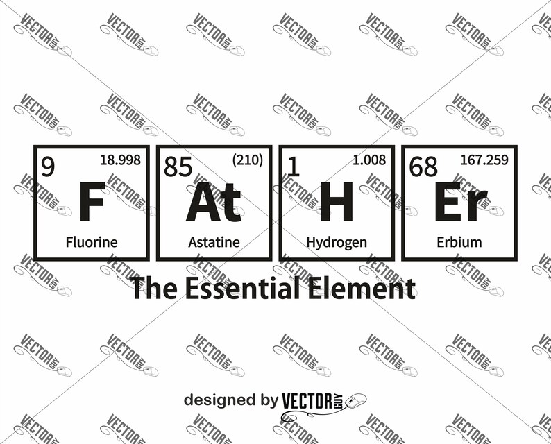 Download Father The Essential Element Periodic Table SVG Cut File ...