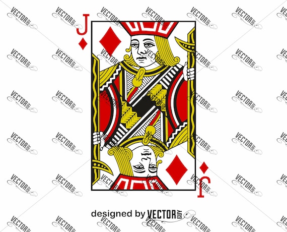playing cards jack queen king with ornaments Stock Vector