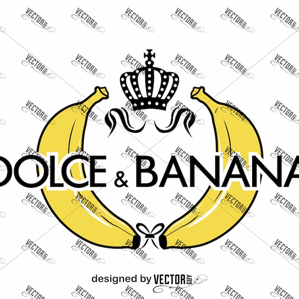 Dolce & Banana, SVG Cut File, Instant Download