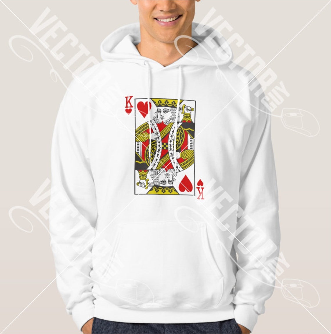 King of Hearts Playing Cards Cut File SVG Instant Etsy