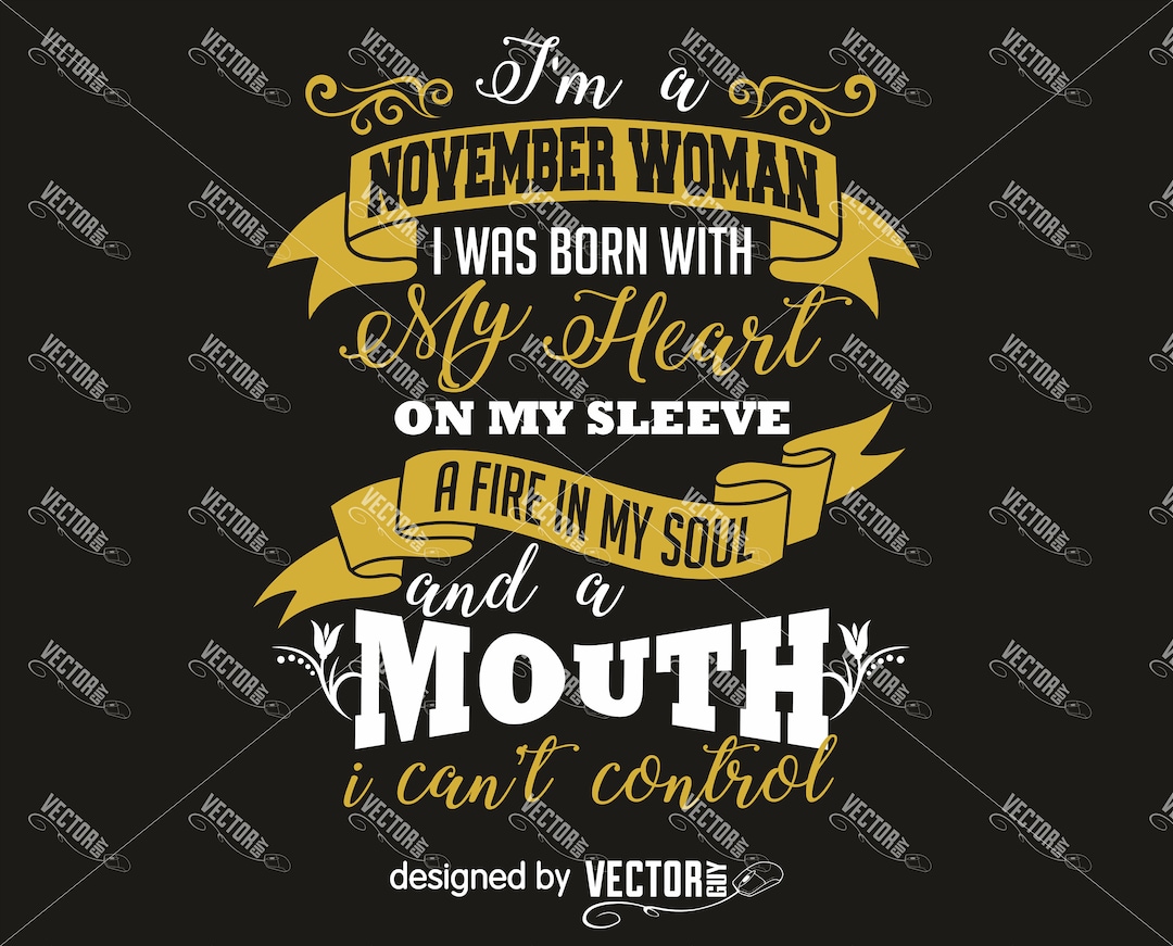 November Woman November Woman, SVG Cut File, Instant Download - Etsy