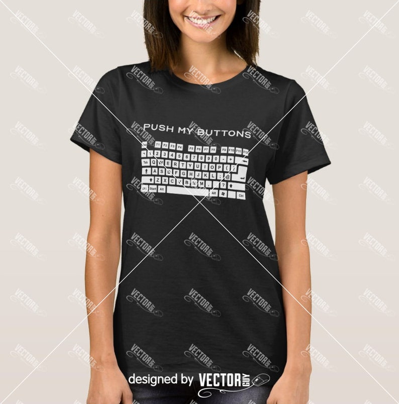 Push My Buttons QWERTY Keyboard SVG Cut File Instant Etsy UK