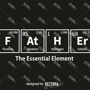 Father the Essential Element, Periodic Table, SVG Cut File, Instant ...