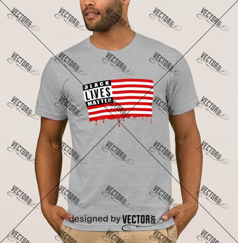 Black Lives Matter Bleeding American Flag SVG Cut File | Etsy