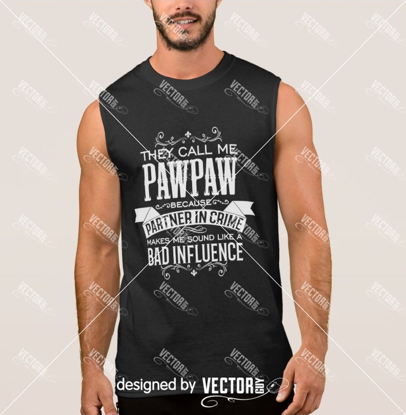 Instant Download SVG Cut File They Call Me PawPaw Because Partner in Crime Makes Me Sound Like a Bad Influence