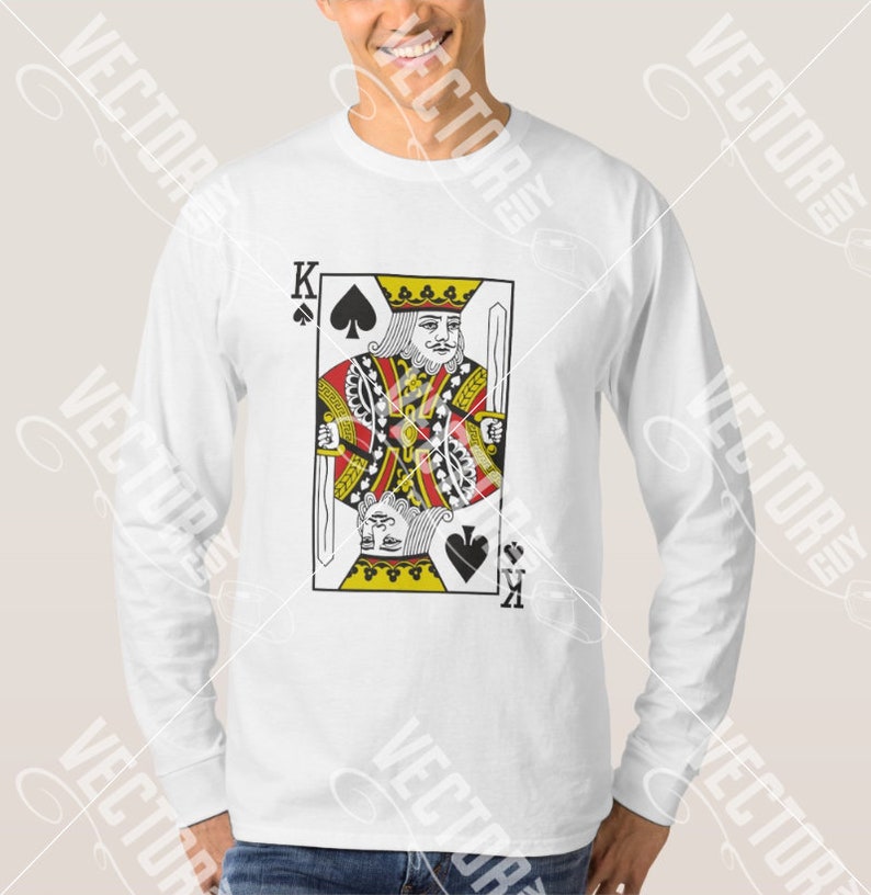 Download King of Spades Playing Cards Vector File SVG Instant | Etsy