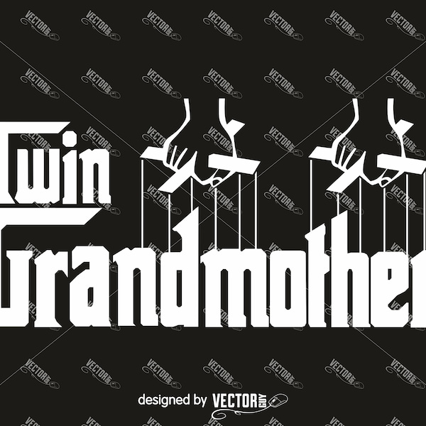Twin Grandmother, SVG Cut File, Instant Download