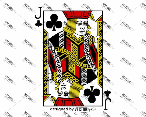 Jack of Clubs Playing Cards SVG Cut File Instant Download - Etsy