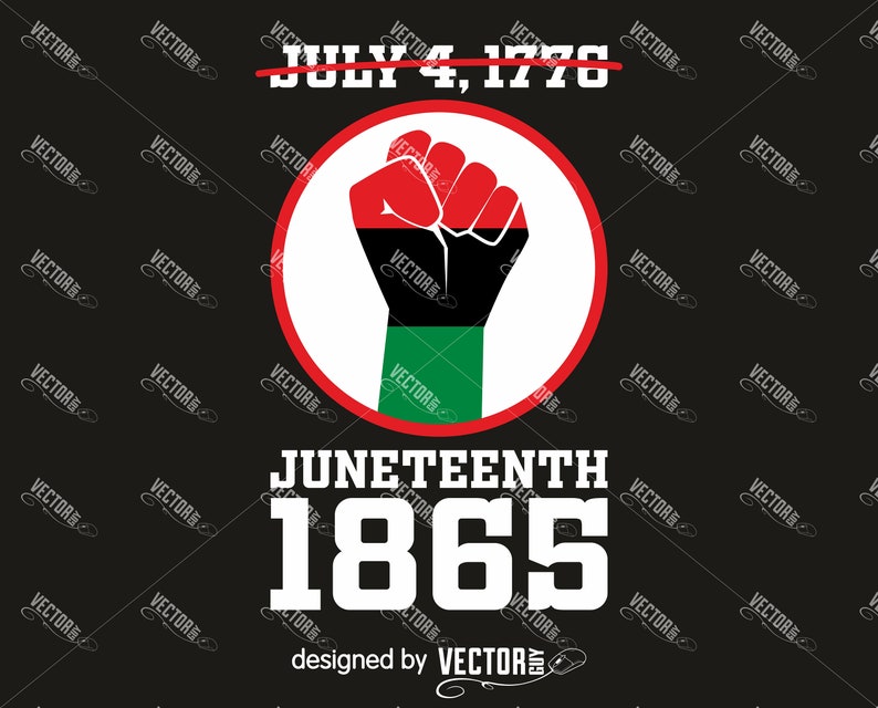 Download Juneteenth 1865 SVG Vector File Instant Download | Etsy