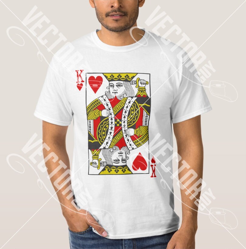 King of Hearts Playing Cards Cut File SVG Instant Etsy UK