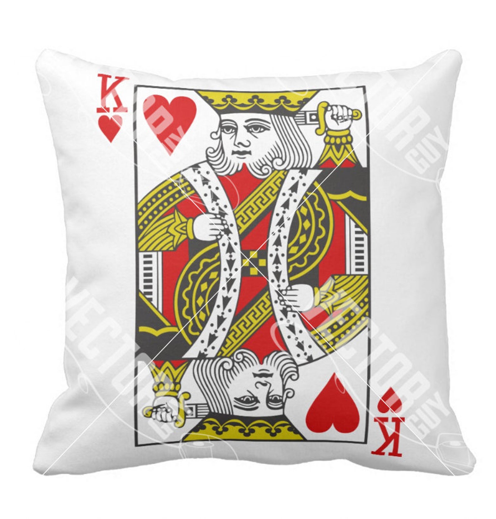 King of Hearts Playing Cards Cut File SVG Instant Etsy