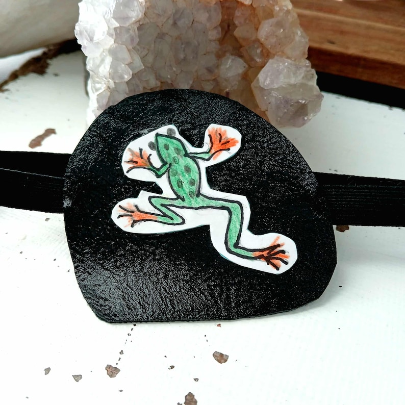 Ögonlapp för trädgroda, justerbar syn, ögonhjälp, kostymtillbehör, kvinnor bild 4