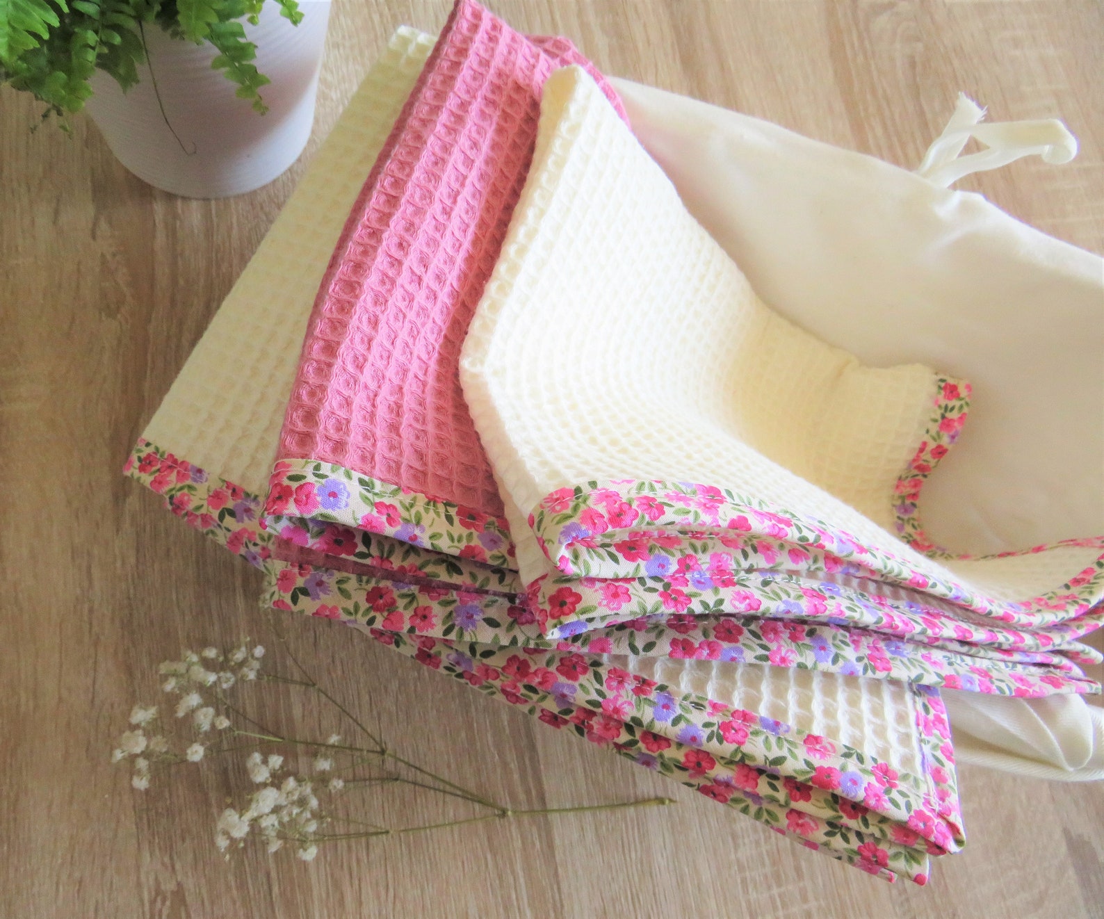 100% Cotton Waffle Towels - Etsy UK