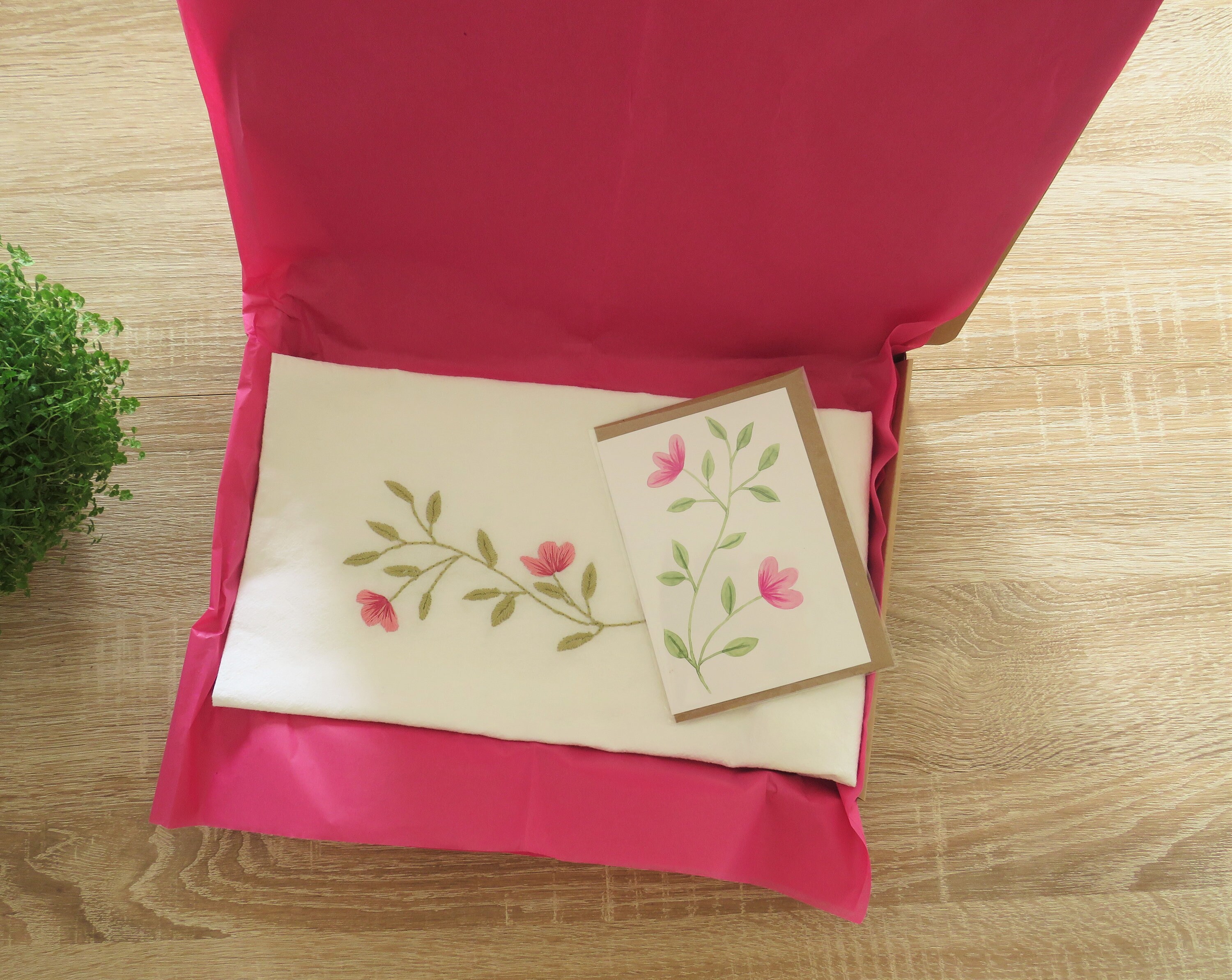 Hand Embroidered 100 Organic Cotton Tea Towel/ Kitchen Towel/ Etsy