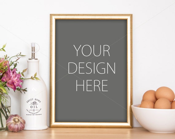 Kitchen Scene Mockup Frame Mockup Art Mockup Kitchen Picture