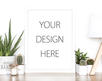 White frame mockup white big frame mockup art mockup picture mockup  mockup stock photo room mockup blank wall nordic scandinavian scandi