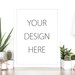 White frame mockup white big frame mockup art mockup picture mockup  mockup stock photo room mockup blank wall nordic scandinavian scandi