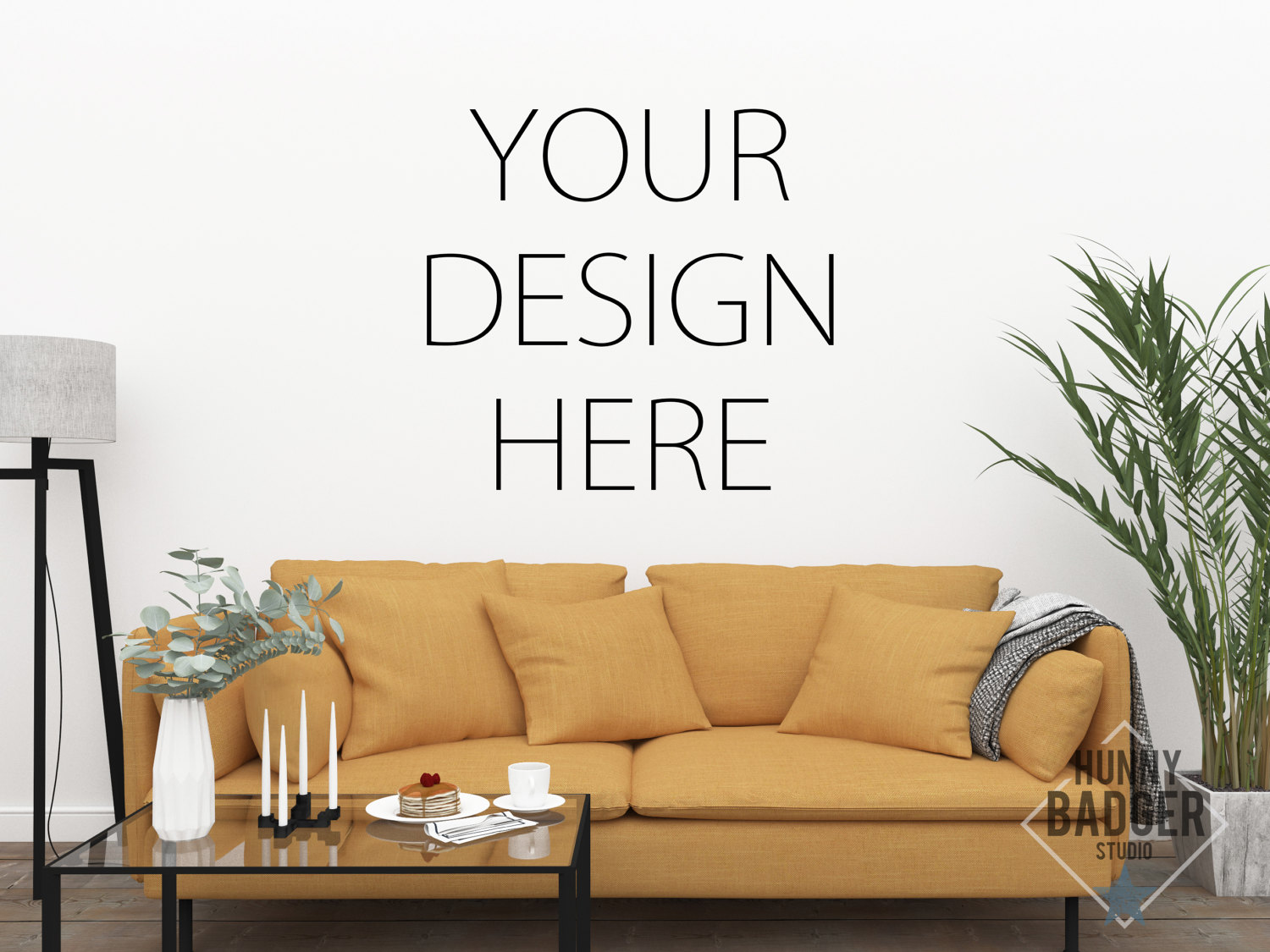 Download Mockup Blank Wall Art Mockup Empty Wall Mock Living Room ...