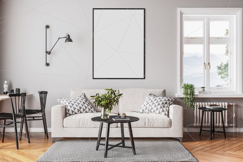 Download Interior Mockup Artwork Background Blank Wall Mock Up Room Mockup Wall Art Display Hunny Badger Interior Render Living Room Scandinavian Drawing Illustration Art Collectibles Aabenthus Cbs Dk