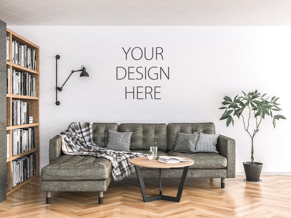 Interior Mockup Artwork Background Blank Wall Wall Art Etsy