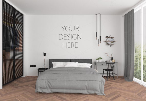Blank Wall Mockup Art Lounge Interior Living Room Mockup Etsy