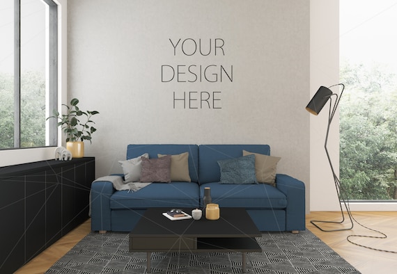 Download Blank Wall Mockup Art Lounge Interior Living Room Mockup Etsy Yellowimages Mockups