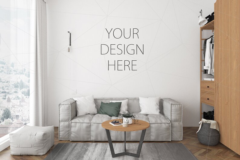 Download Blank Wall Mockup Art Room Interior Room Mockup Poster Artwork Canvas Scandinavian Design Nordic Green Couch Sofa Teenage Room Architectural Drawings Art Collectibles Deshpandefoundationindia Org
