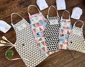 Custom Family Aprons | Matching Mom, Dad, Kids and Toddler Aprons | Personalized Gift for Cooking, Baking, BBQ | Housewarming, Gift for Dad