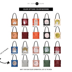 custom bags in these colors: dark Bistro green / Powder blue ;  Desert flower / matt pink ; Berry mix ; black / pistachio ; moth / watercress ; lemon drop ; Orangeade; Strong blue / blue fox; Chutney / sun orange; Powder blue Terrazzo; Spicy Mustard