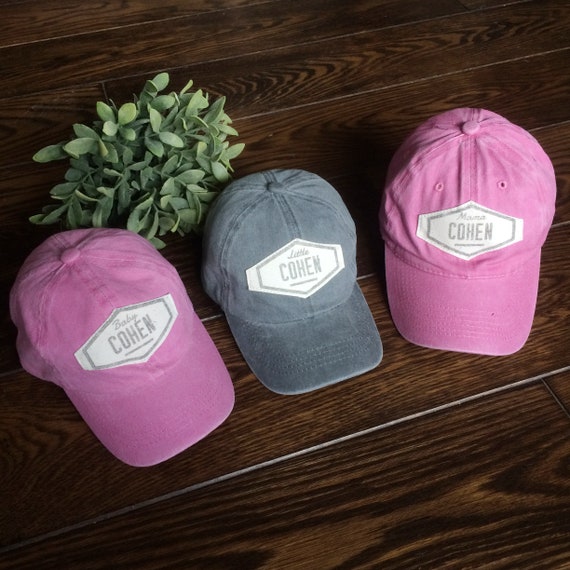 Personalised baby baseball caps on sale