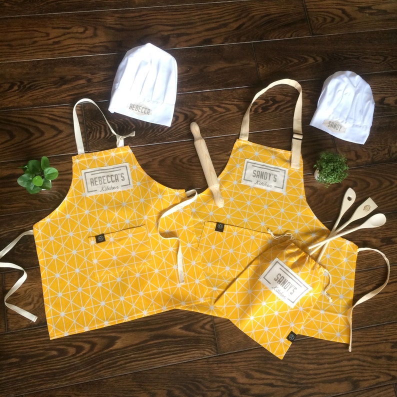 Custom Kitchen Apron and Baking Set for the Whole Family for Etsy
