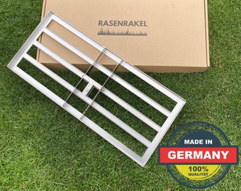 Premium Rasenrakel XXL-160 in Stainless Steel | Original RISISANI Made in Germany | Lawn Leveling Rake