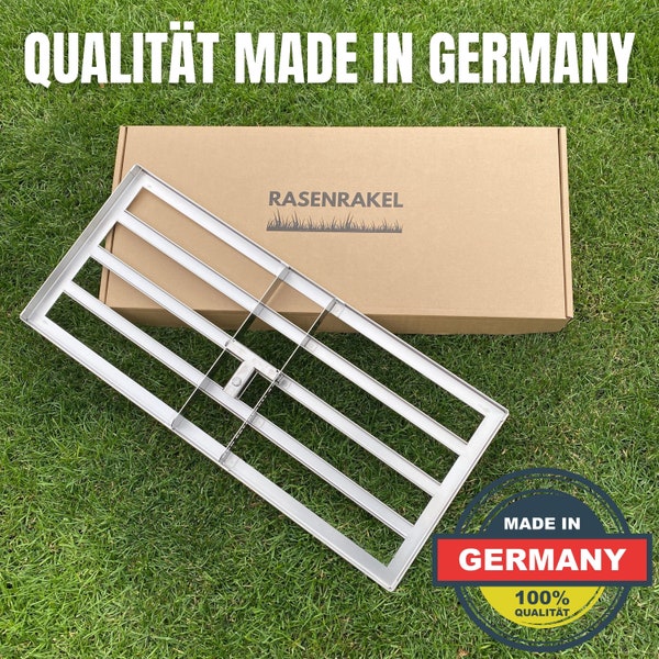 Premium Rasenrakel L-80 in Stainless Steel | Original RISISANI Made in Germany | Lawn Leveling Rake