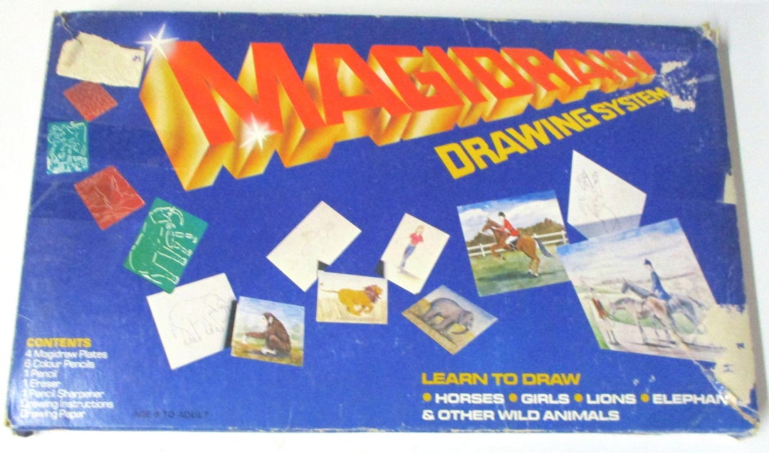 Magidraw Magidraw Drawing System - Vintage Learn to Draw - Etsy