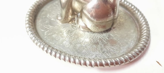 Silver Plated Cat Ring Holder and Tray - Made in … - image 7