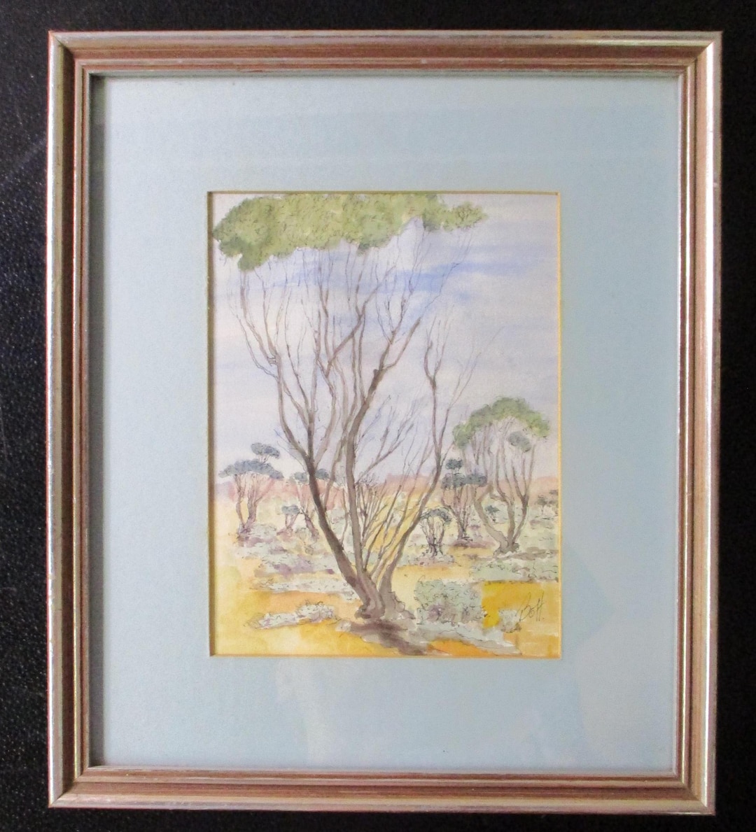 Small Framed Pen & Ink Watercolour - Maryborough Qld Artist Joyce Bott ...