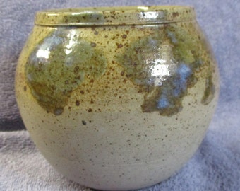 Glazed Pottery Plant Pot / Bowl / Jar - Kerryl M Handcrafted Pottery Hervey Bay