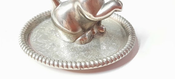 Silver Plated Cat Ring Holder and Tray - Made in … - image 6