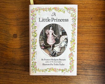Marcapáginas con cinta ilustrado de La princesita de Frances Hodgson Burnett