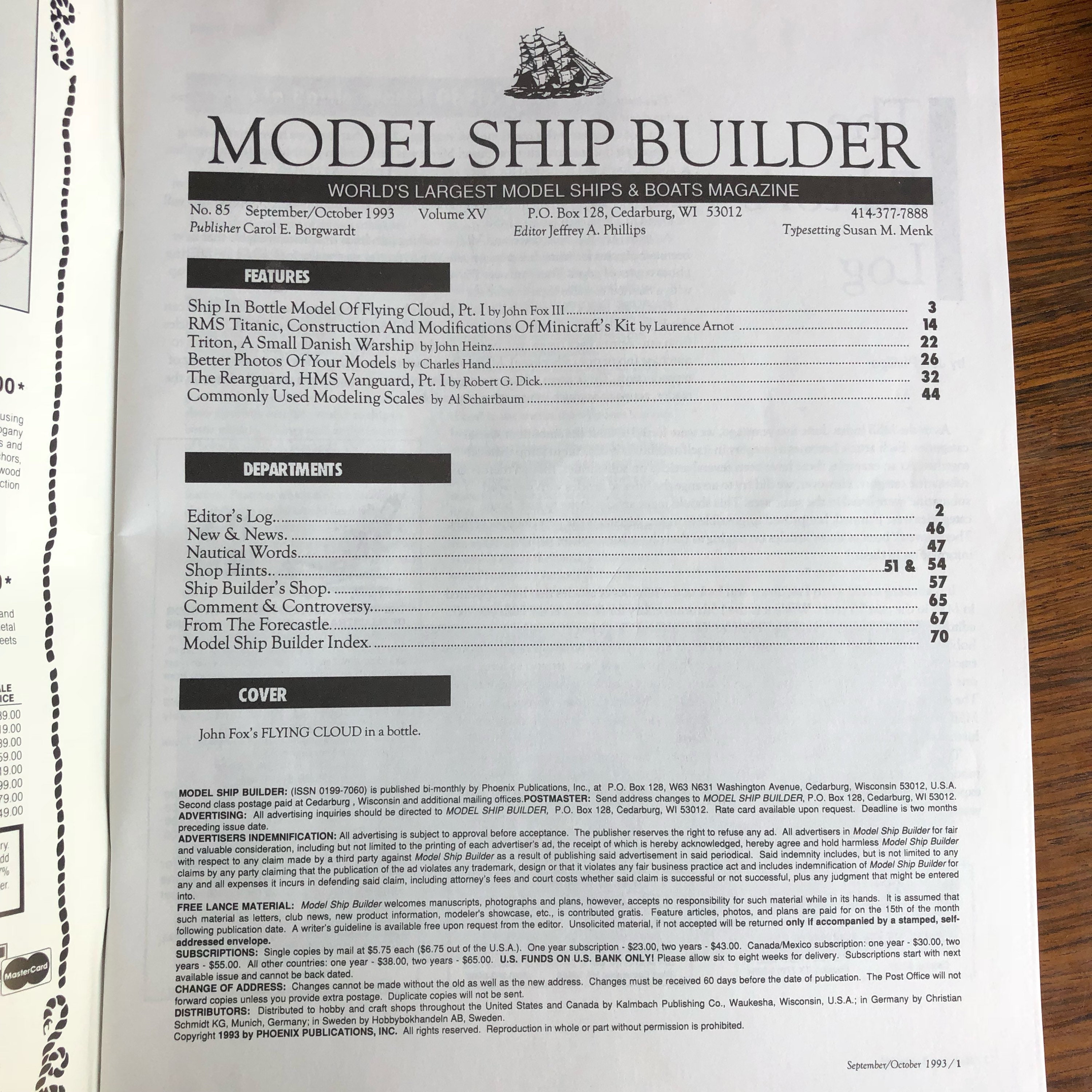 Model Ship Builder Magazine Lot of 2 No 82 and 85 1993 Etsy