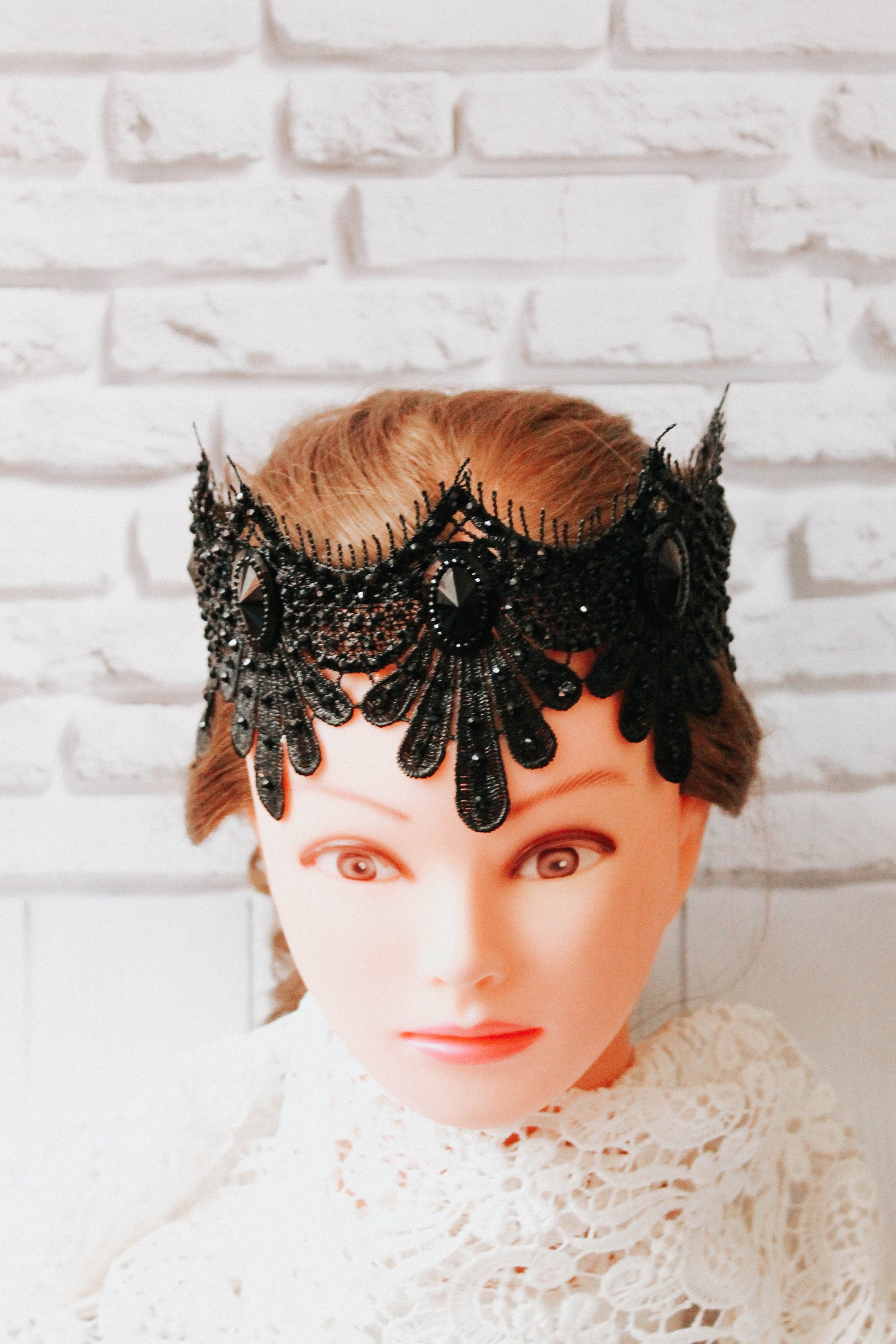 Clothing Gift Black Crown Queen Lace Crown Sexy Festive Etsy